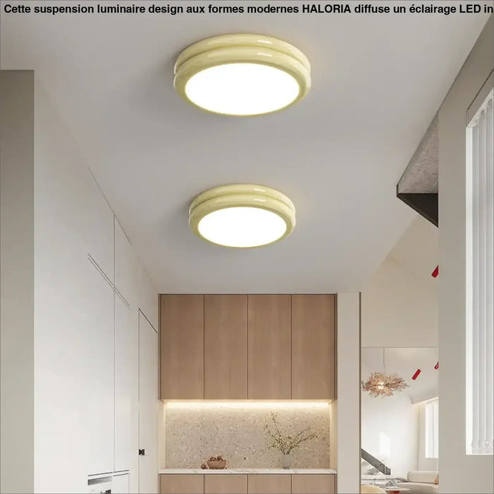 Plafonnier led design minimaliste rond lumineux chic