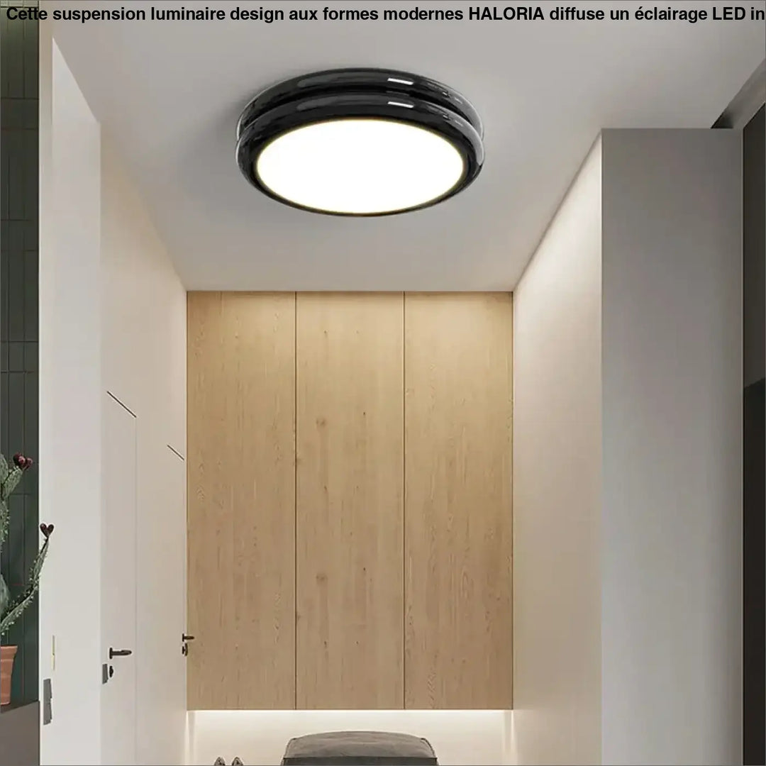 Plafonnier led design minimaliste rond lumineux chic