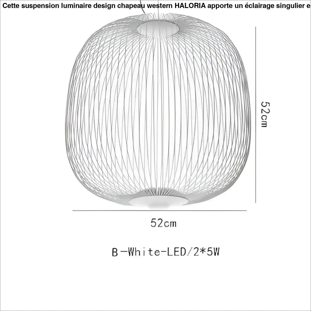 Suspension métal noir ou blanc contemporain décor chic