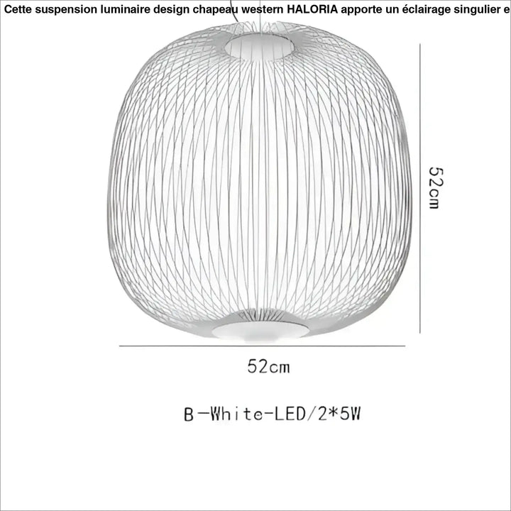 Suspension métal noir ou blanc contemporain décor chic