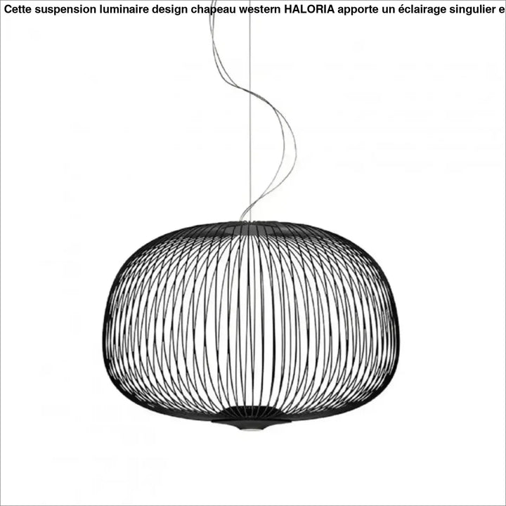 Suspension métal noir ou blanc contemporain décor chic