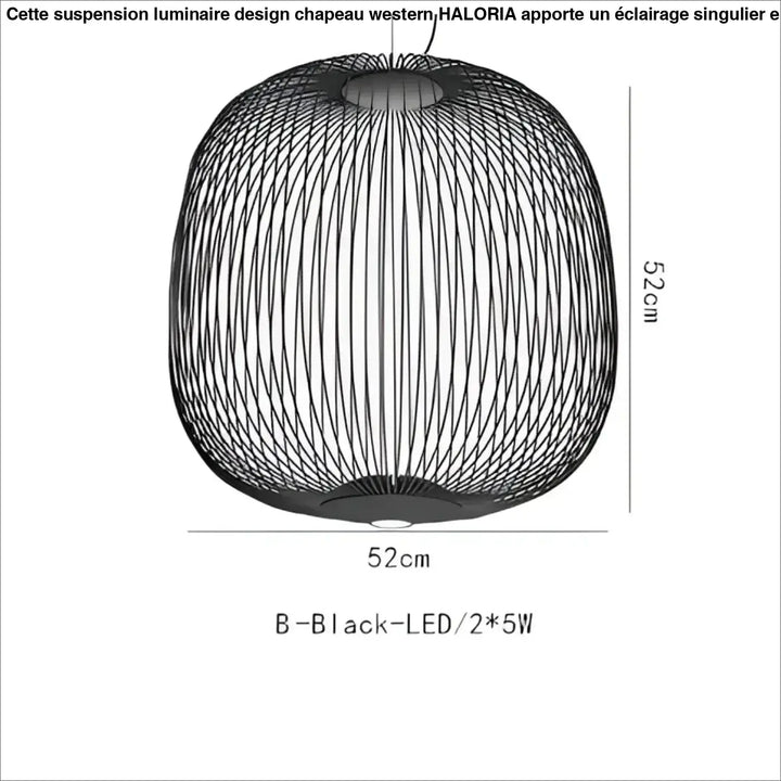 Suspension métal noir ou blanc contemporain décor chic