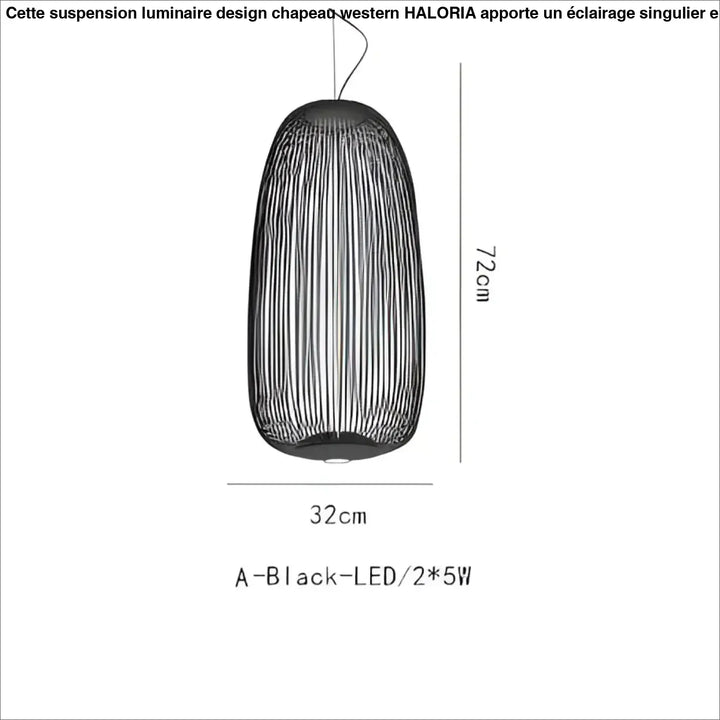Suspension métal noir ou blanc contemporain décor chic
