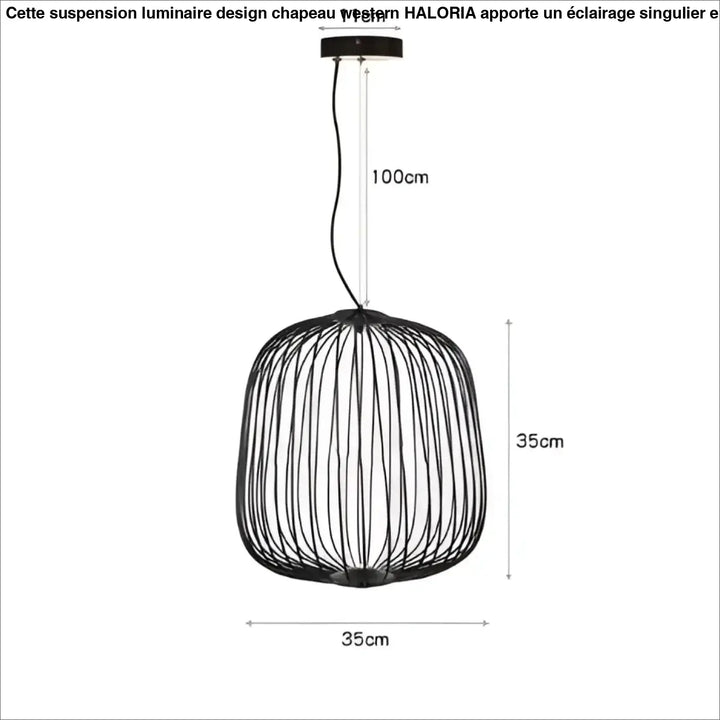 Suspension métal noir ou blanc contemporain décor chic