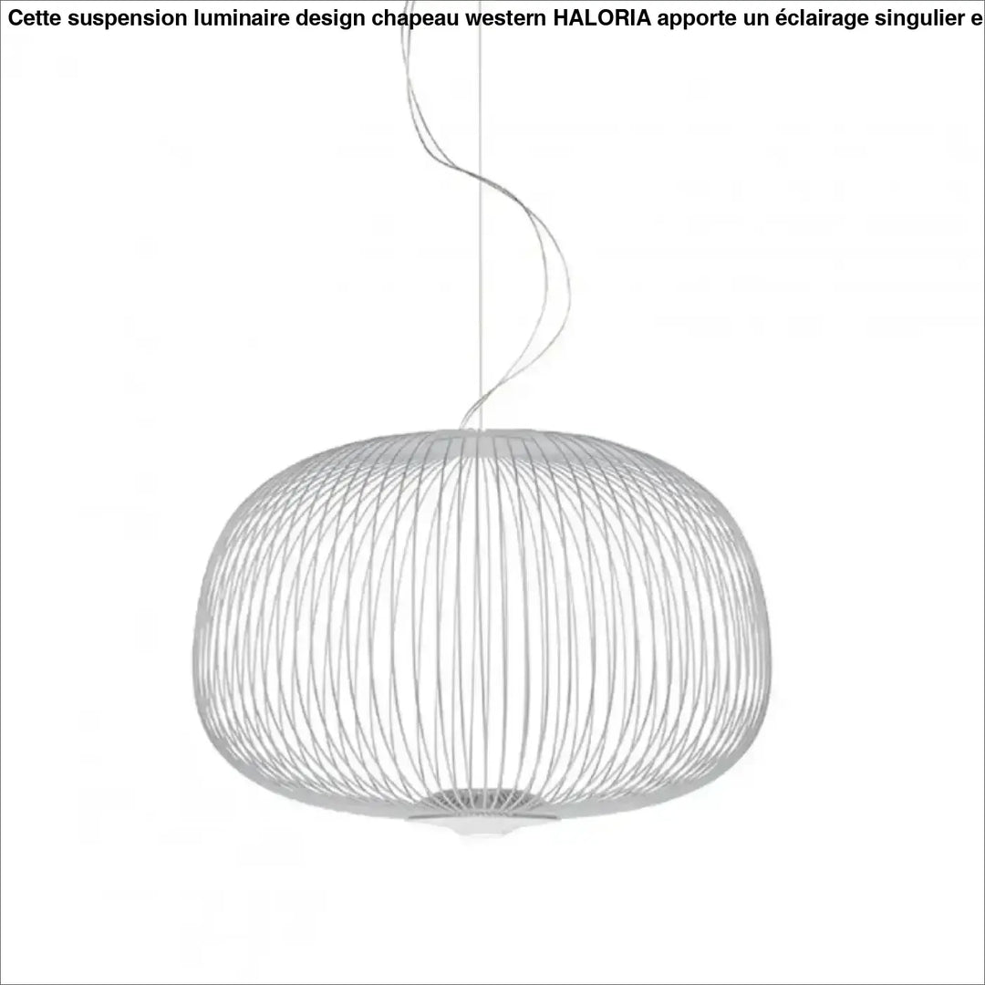 Suspension métal noir ou blanc contemporain décor chic