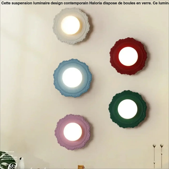 Applique murale contemporaine et originale en forme de fleur