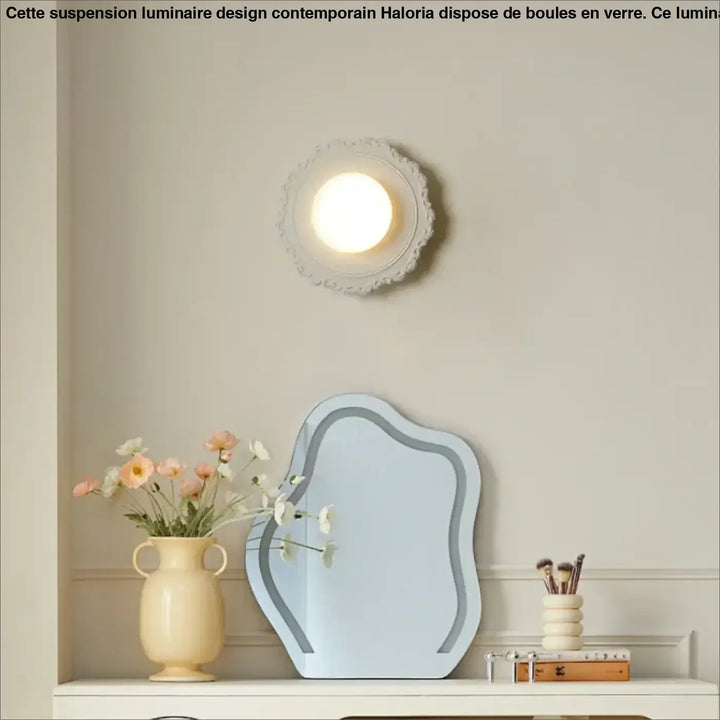 Applique murale contemporaine et originale en forme de fleur