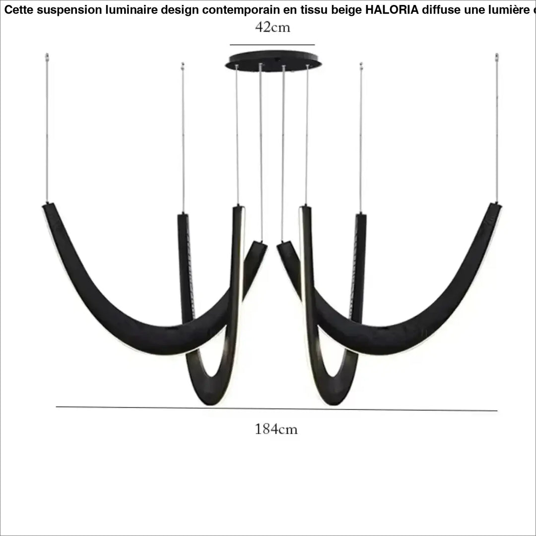 Suspension design organique en bois led contemporaine chic