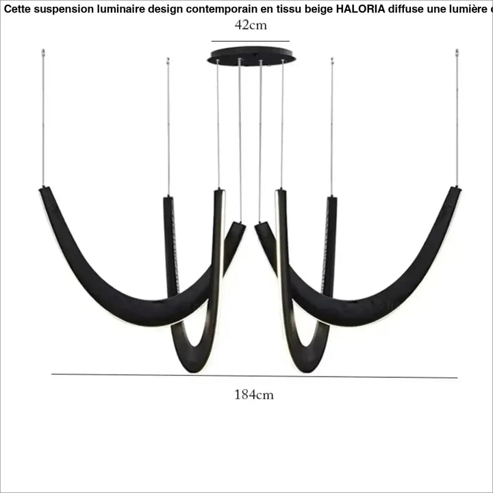 Suspension design organique en bois led contemporaine chic