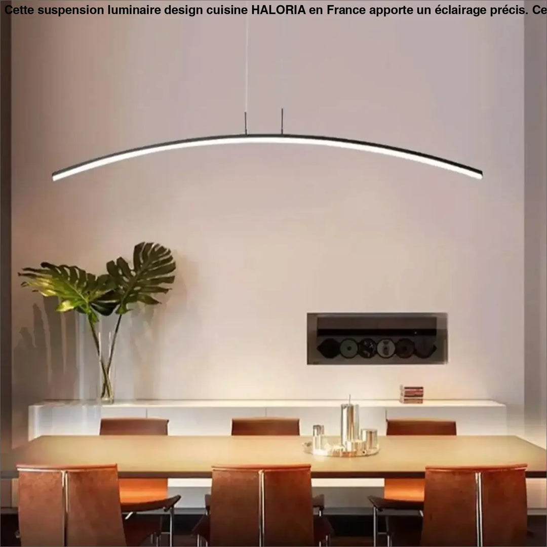 Suspension Luminaire Design Cuisine LED Courbée