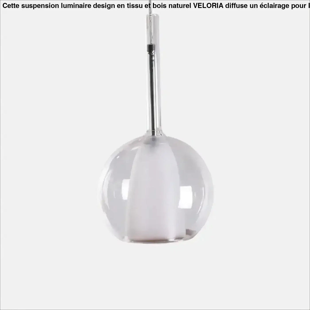 Suspension luminaire en verre ambré style moderne design