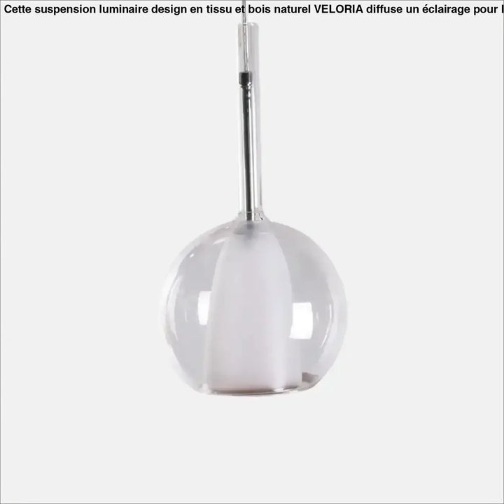 Suspension luminaire en verre ambré style moderne design