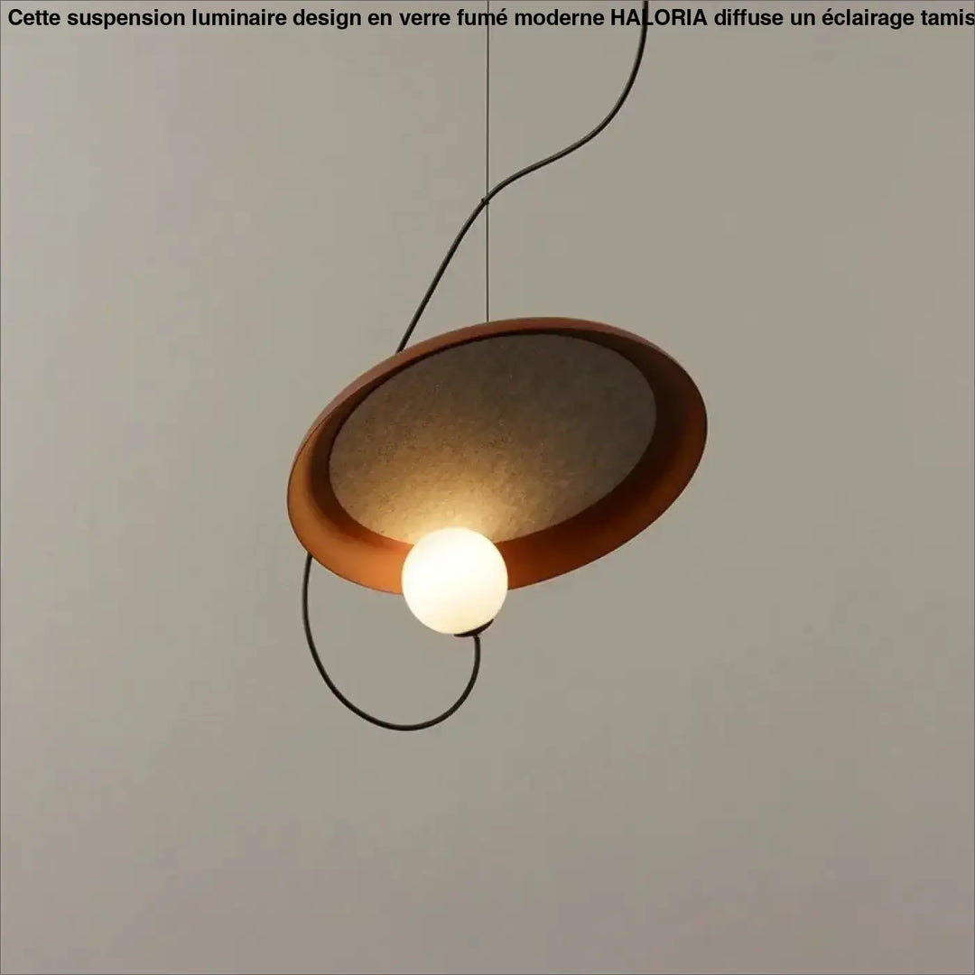 Suspension led avec design unique et éclairage doux élégante