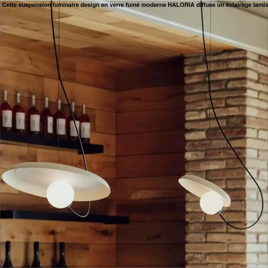 Suspension led avec design unique et éclairage doux élégante