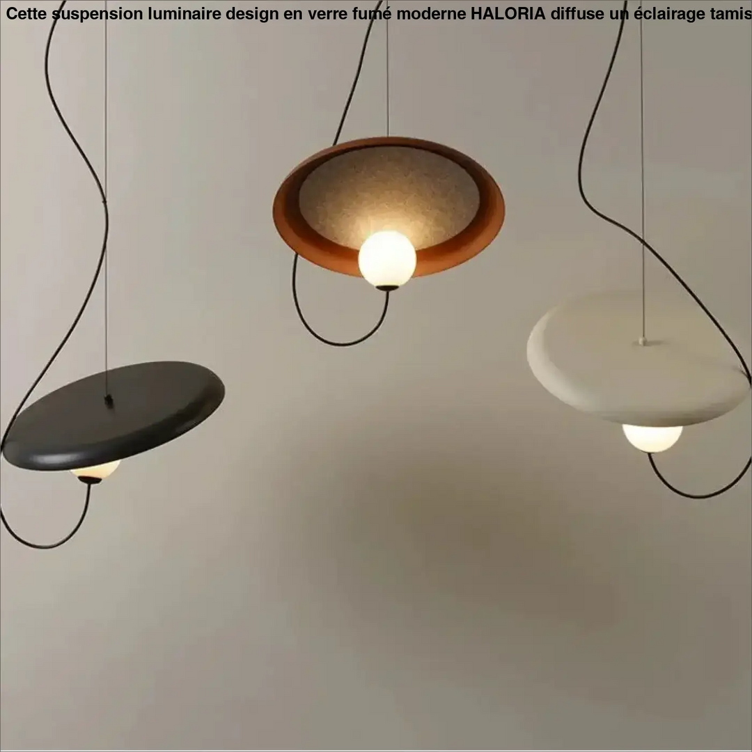 Suspension led avec design unique et éclairage doux élégante