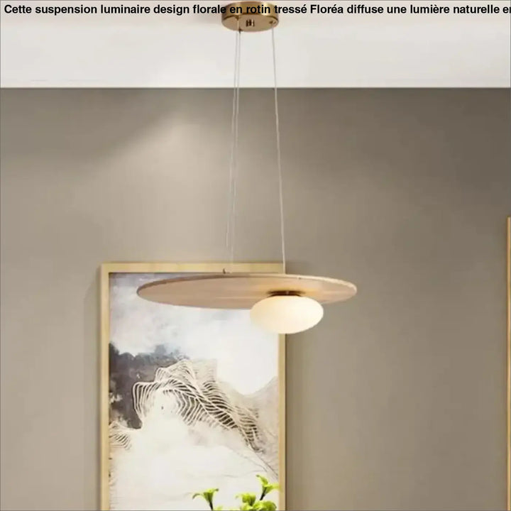 Suspension luminaire moderne en bois au style épuré naturel