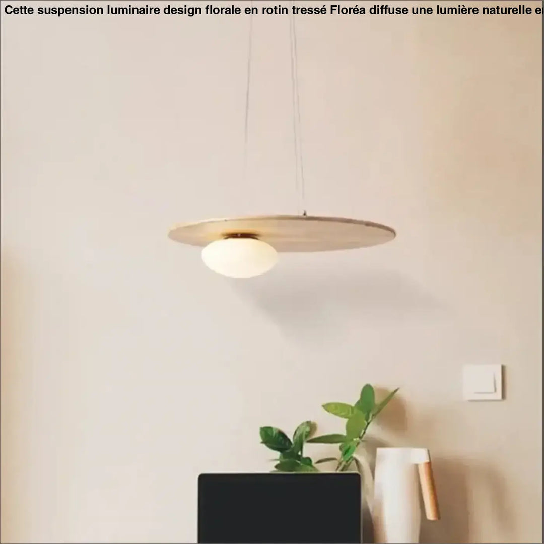 Suspension luminaire moderne en bois au style épuré naturel