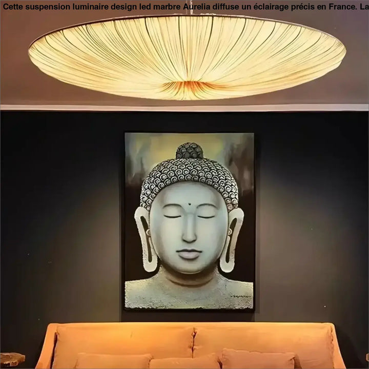 Suspension luminaire moderne plissée style fleur