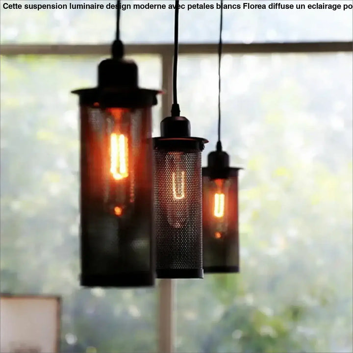 Suspension luminaire au style industriel design vintage