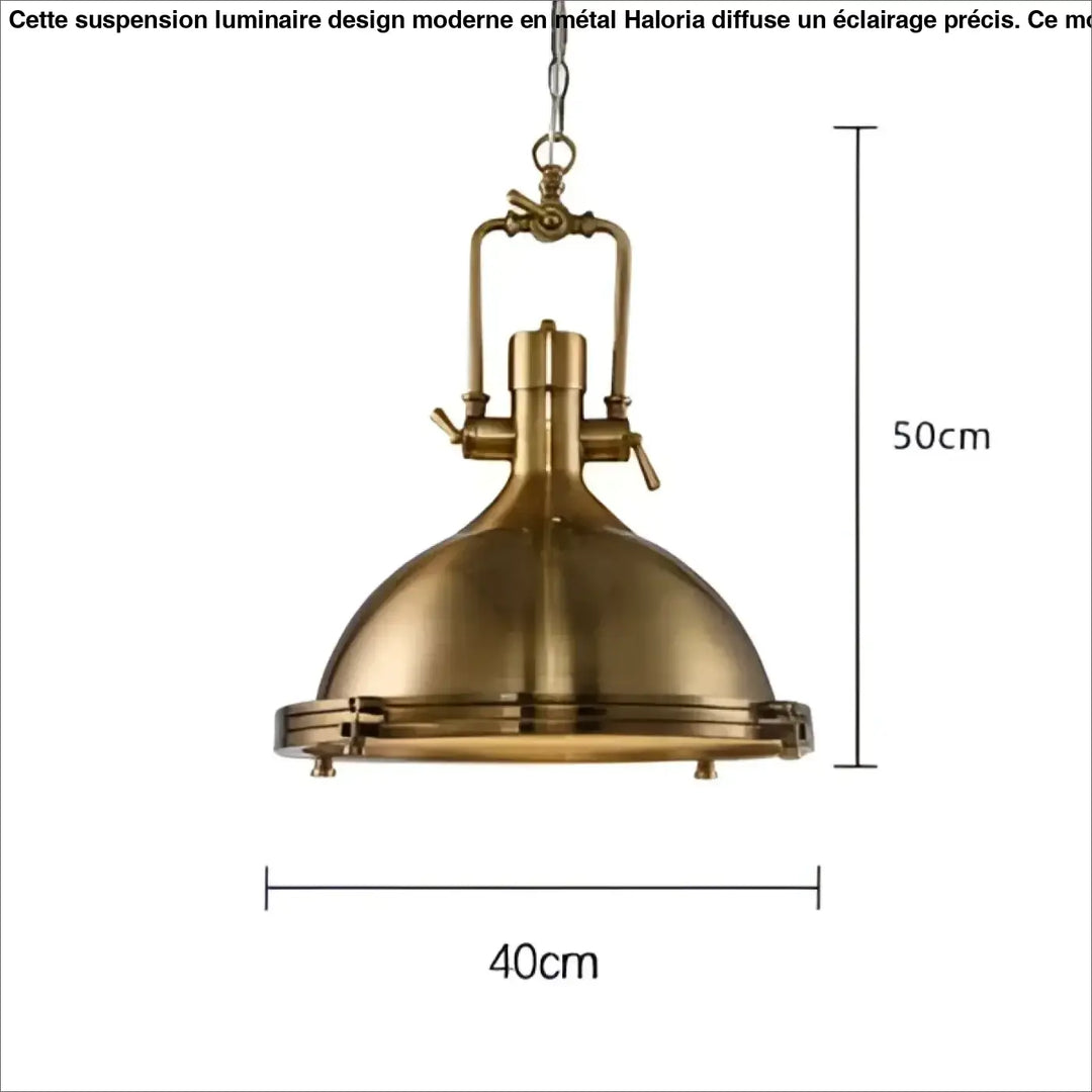 Suspension luminaire rétro style industriel en métal
