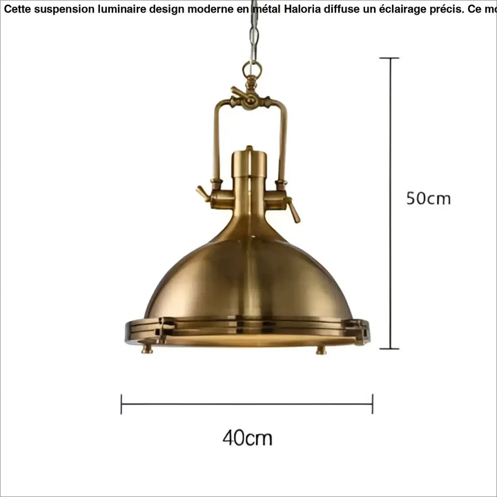 Suspension luminaire rétro style industriel en métal