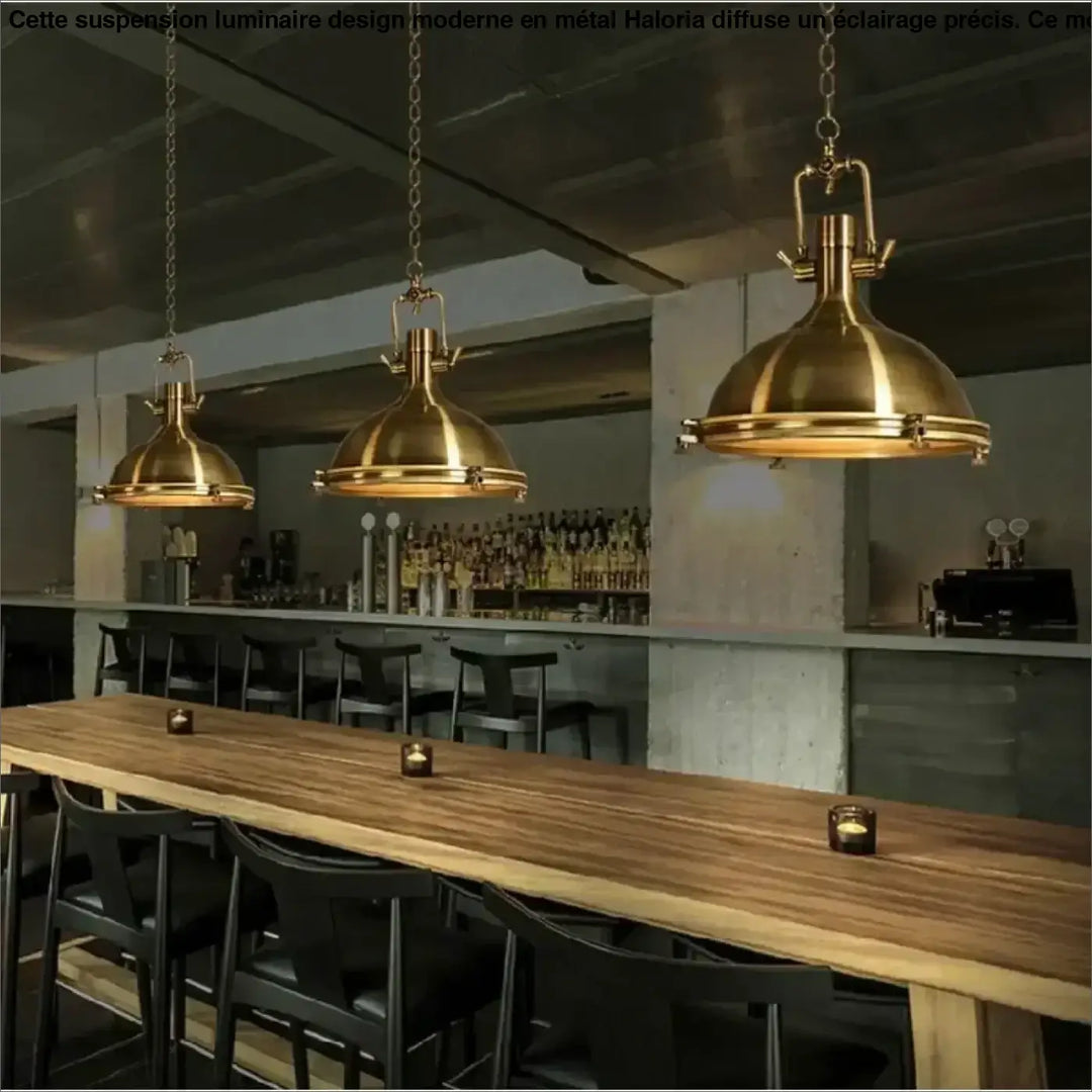Suspension luminaire rétro style industriel en métal