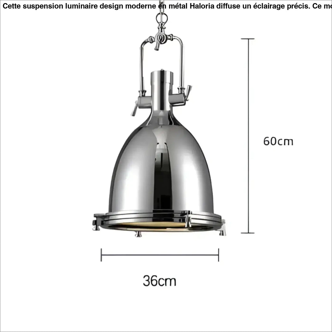 Suspension luminaire rétro style industriel en métal