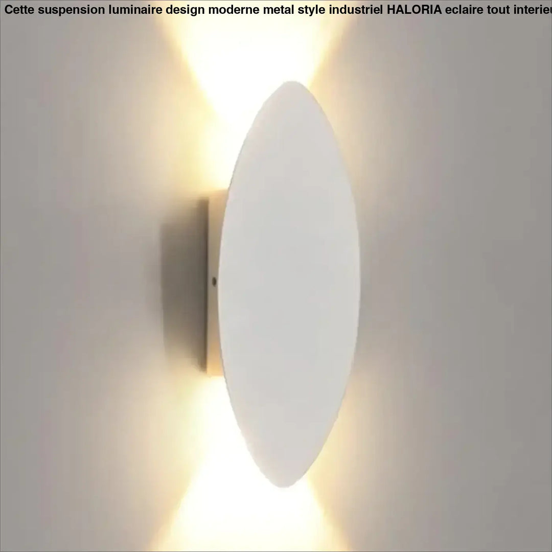 Applique murale LED ovale design blanc pour éclairage décoratif

