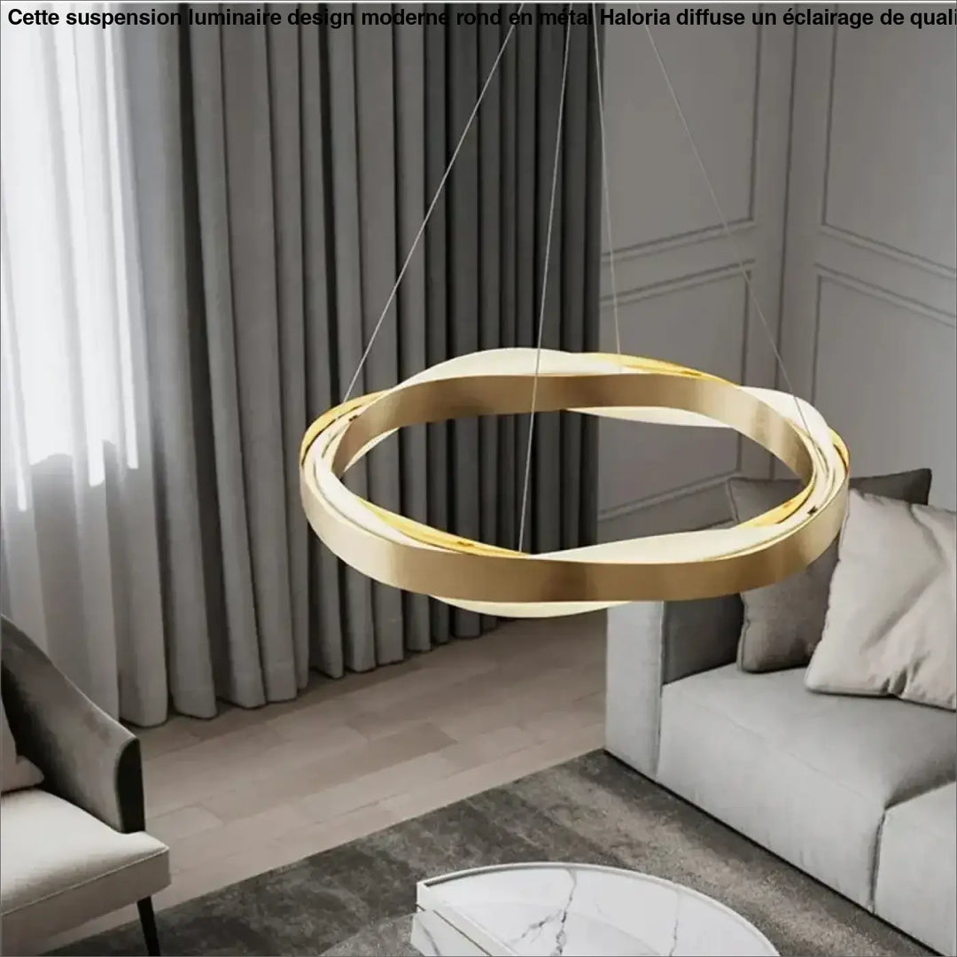 Suspension luminaire circulaire design contemporain chic