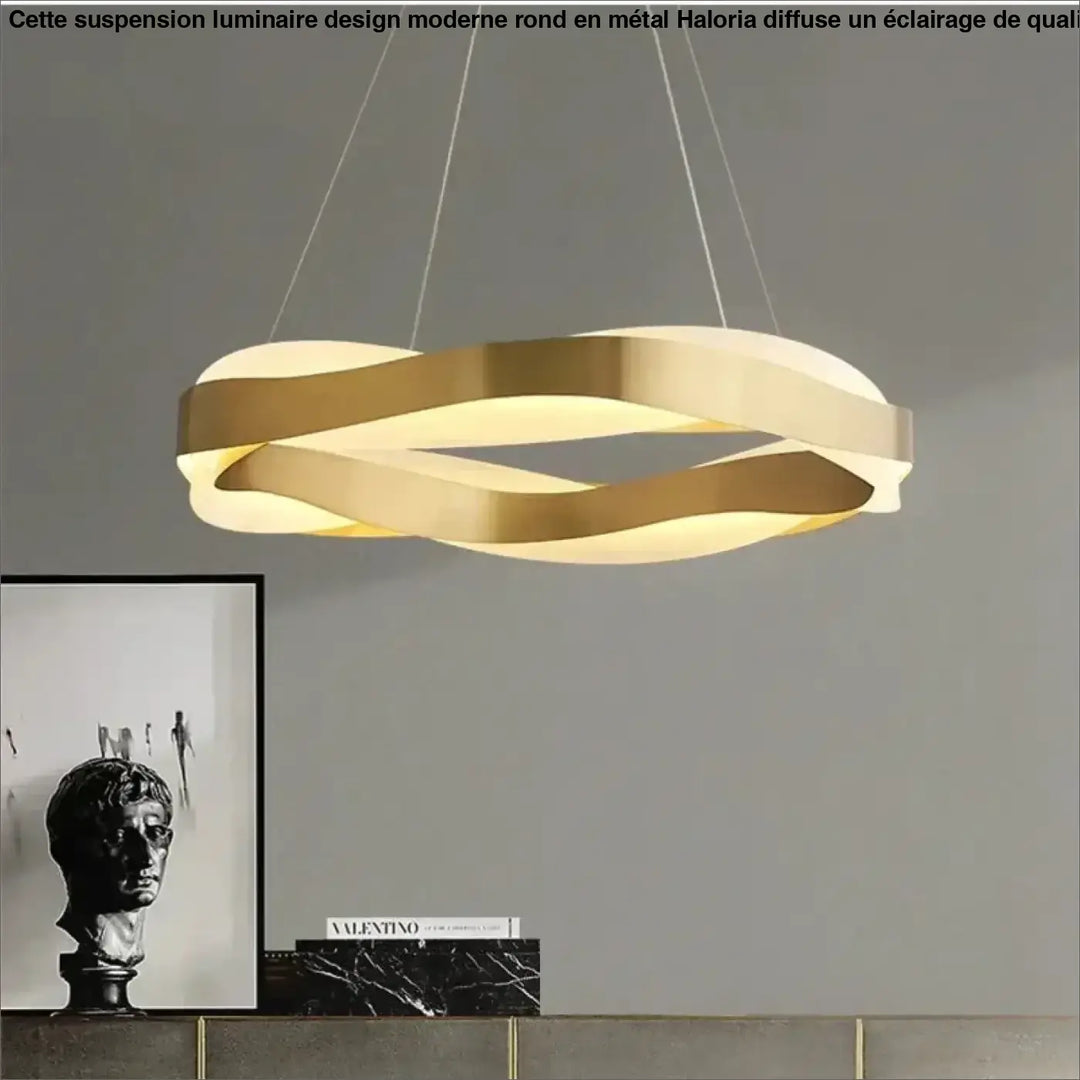 Suspension luminaire circulaire design contemporain chic