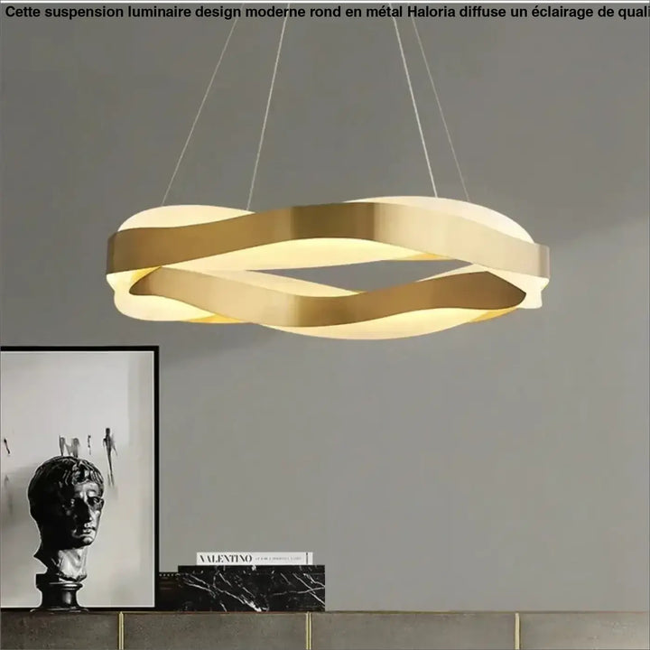 Suspension luminaire circulaire design contemporain chic