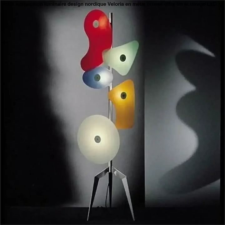 Lampadaire coloré artistique moderne pour déco créative