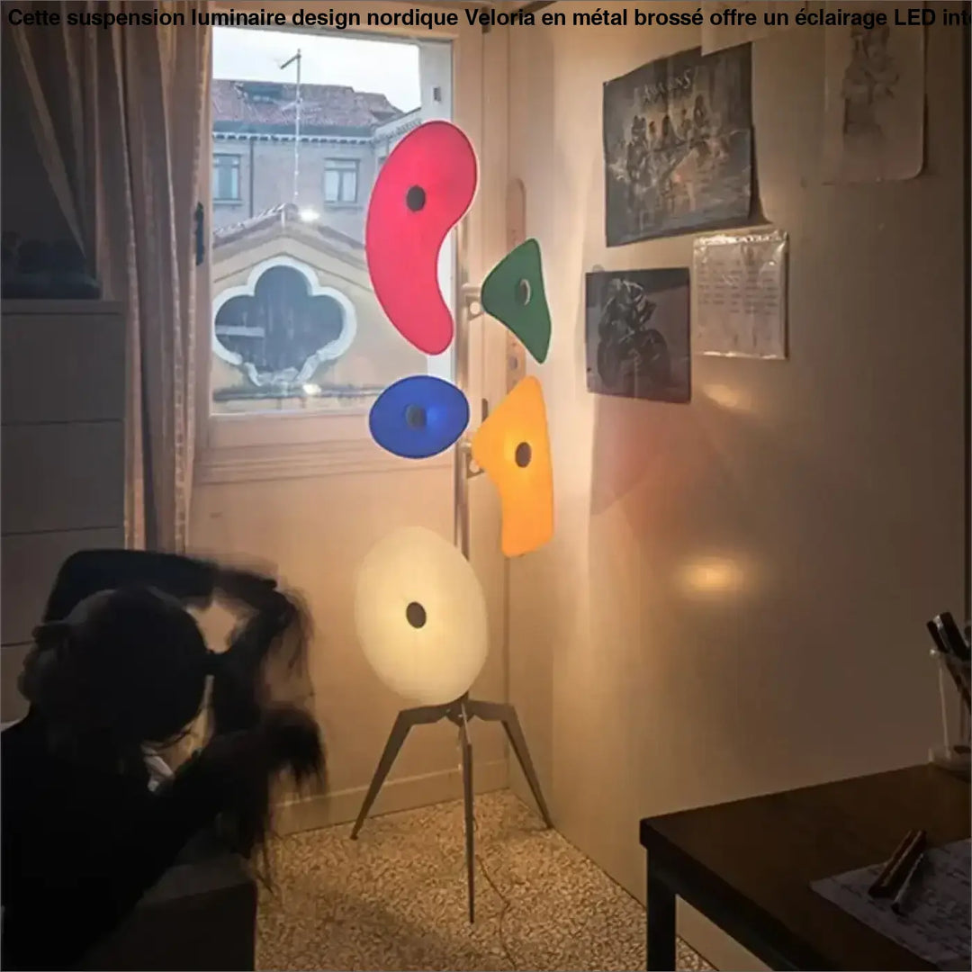 Lampadaire coloré artistique moderne pour déco créative