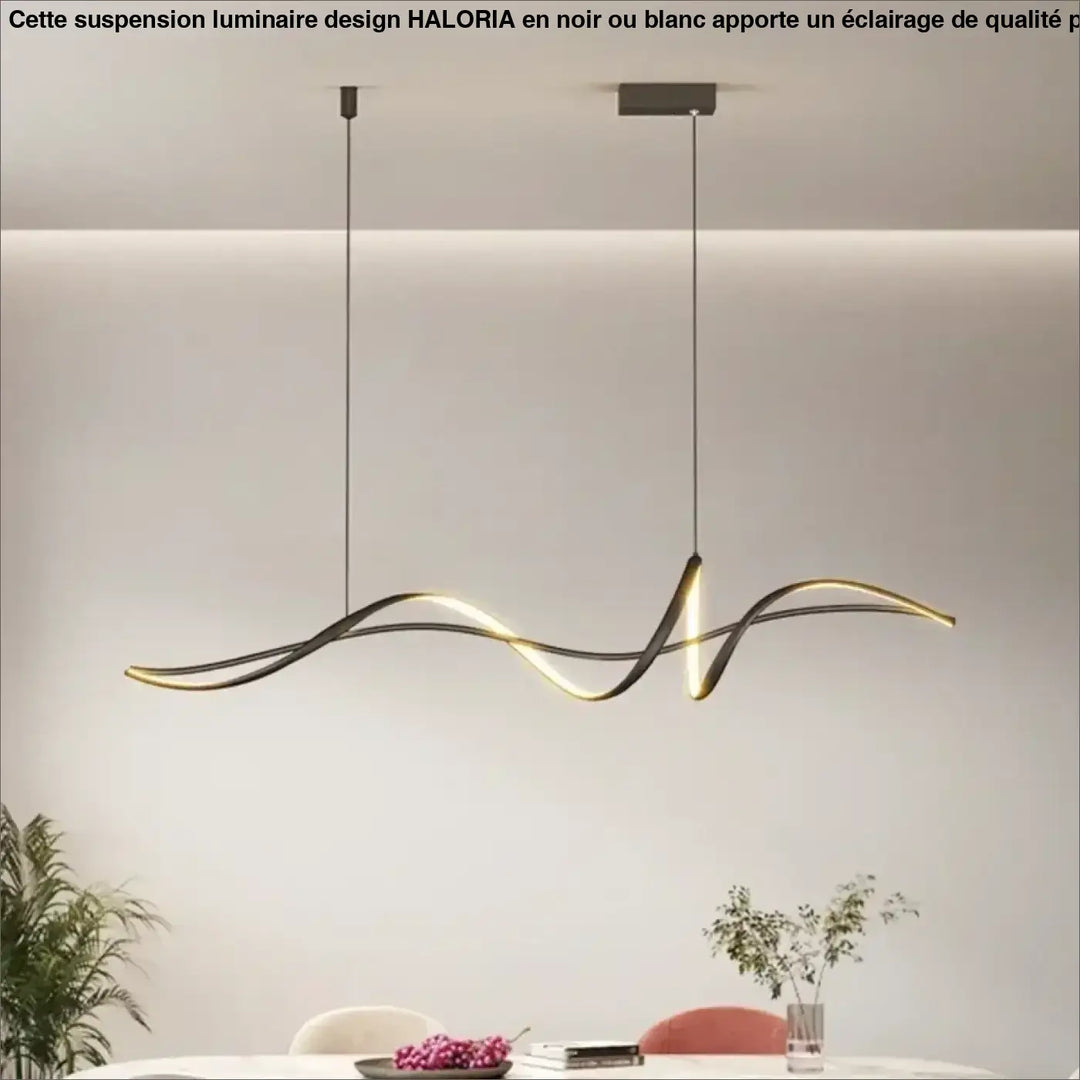 Suspension Luminaire Design Pour Salle À Manger Forme Sinusoïdale