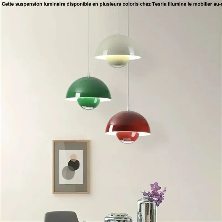 Suspension luminaire disponible dans toutes les couleurs possibles

