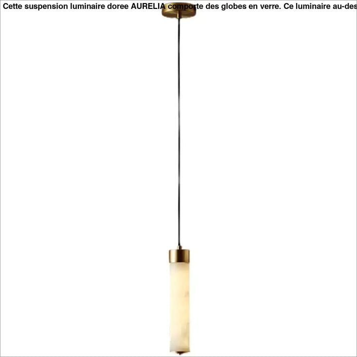 Suspension design moderne en marbre rétroéclairé élégant