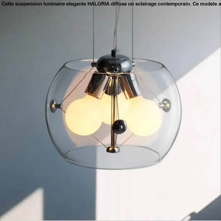 Suspension Design En Dôme De Verre À Effet Flottant

