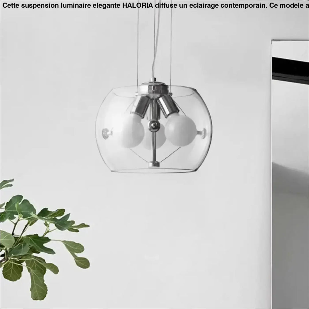 Suspension Design En Dôme De Verre À Effet Flottant

