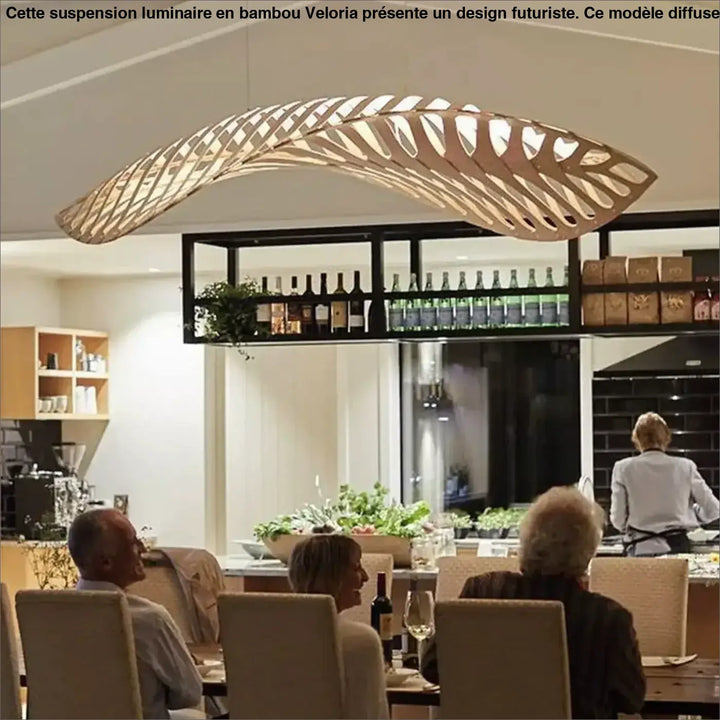Suspension Luminaire Au Design Futuriste Style Naturel