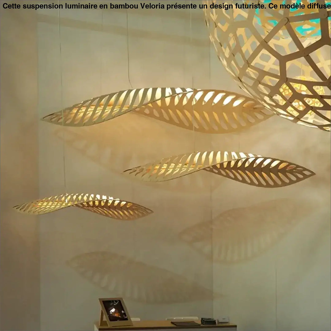 Suspension Luminaire Au Design Futuriste Style Naturel