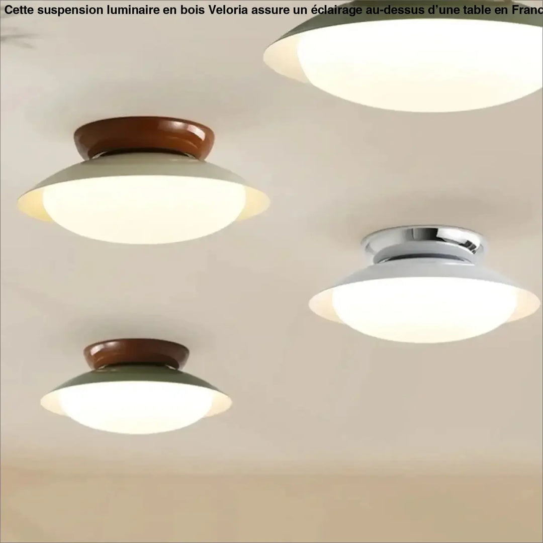Suspension luminaire moderne design épuré en métal chic