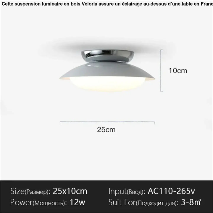 Suspension luminaire moderne design épuré en métal chic