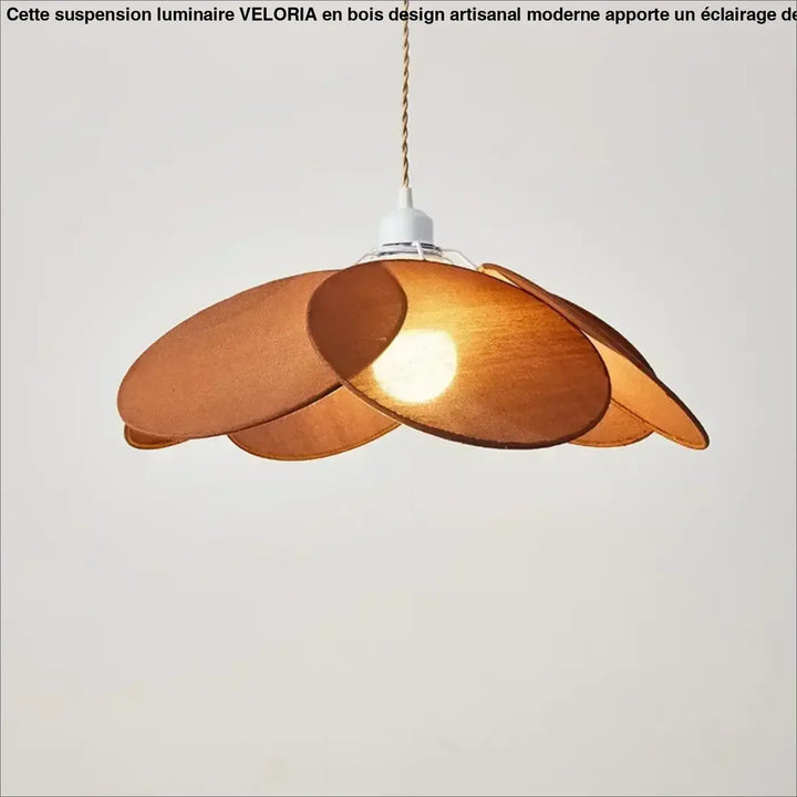 Suspension luminaire en tissu fleur style moderne raffiné