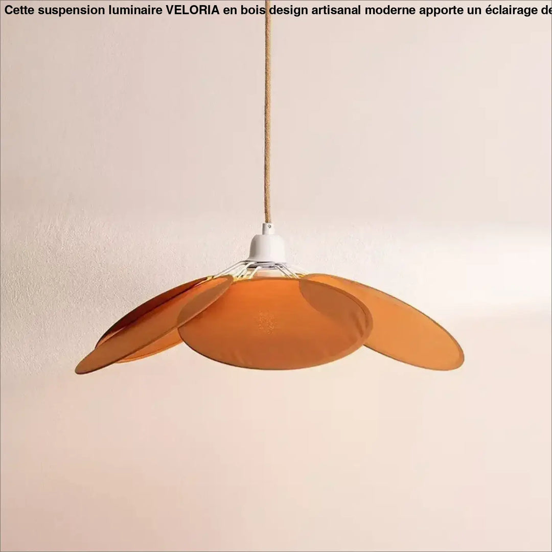 Suspension luminaire en tissu fleur style moderne raffiné