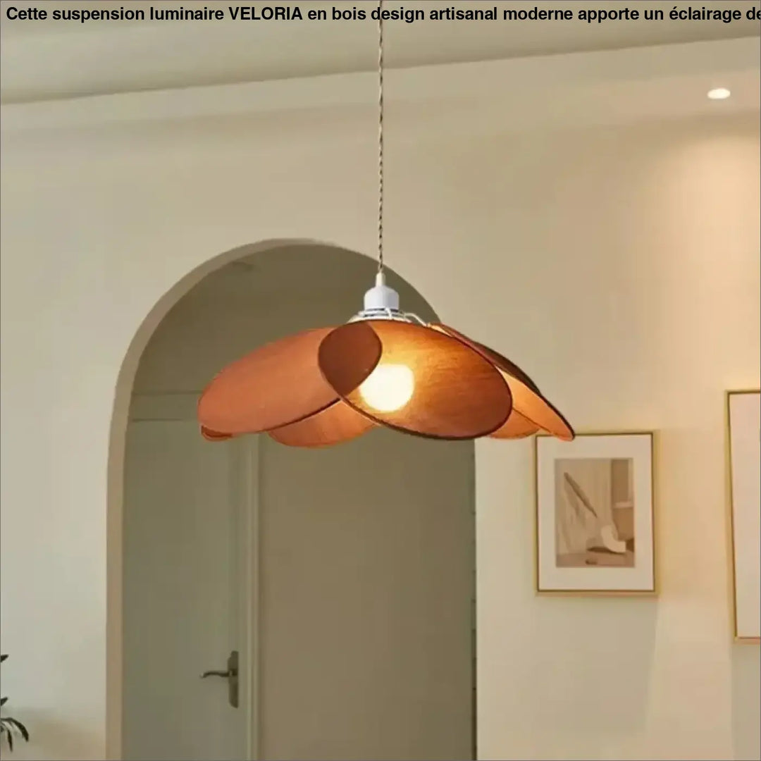 Suspension luminaire en tissu fleur style moderne raffiné