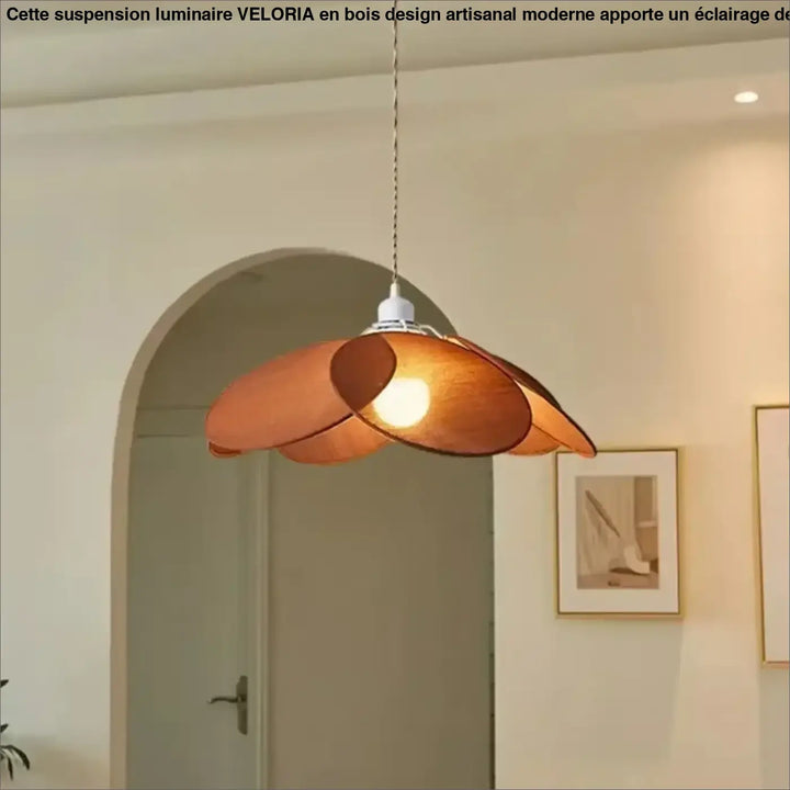 Suspension luminaire en tissu fleur style moderne raffiné