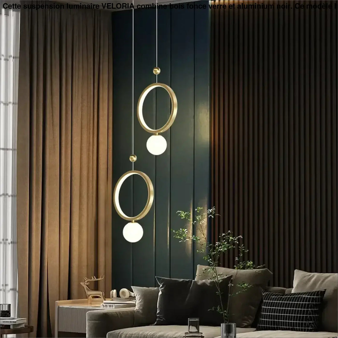 Suspension Luminaire LED Circulaire Pour Chambre Style Minimaliste