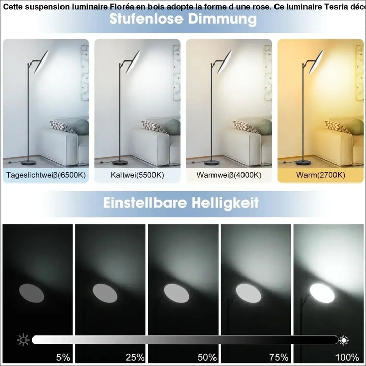 Lampadaire minimaliste en métal noir pour chambre moderne