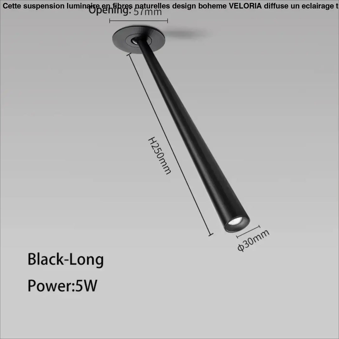 Plafonnier spot encastré design tube contemporain élégant