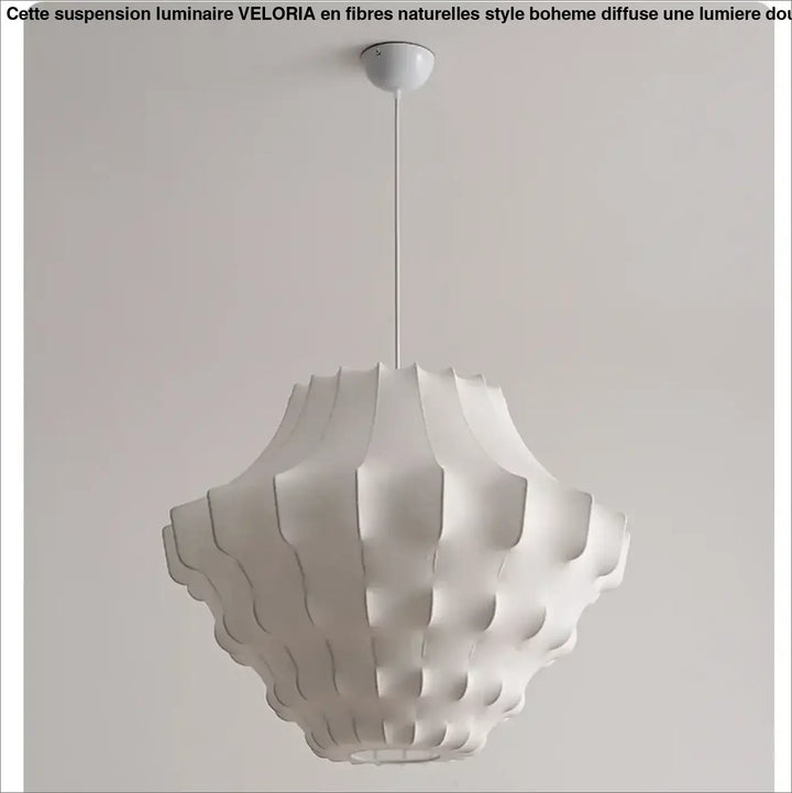 Suspension design organique blanche moderne style pur